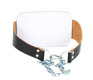 GAF POWER WAIST LEATHER DIPPING BELT WEIGHT LIFTING METAL <b>CHAIN</b> WEIGHTLIFTING BELT TRAINING FITNESS WEIGHTLIFTING LEATHER - Product Image 6