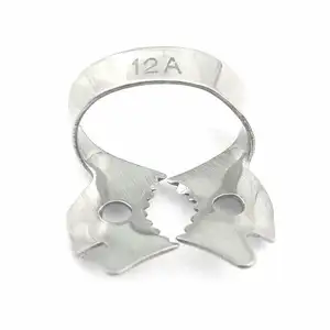 Samroz Paquete de 10 Abrazaderas Dentales Manuales de Goma con Certificación CE # Juego de Instrumentos de Cirugía General de Acero Inoxidable 12A - Product Image 1