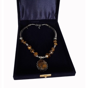Collar chapado en plata de imitación con cuentas doradas, joyería de moda, diseño de regalo para fiesta de boda - Product Image 2