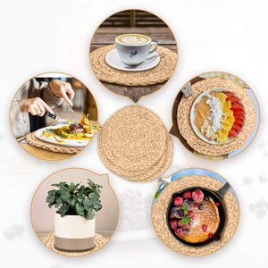 Juego de 6 manteles individuales de jacinto de agua de mesa de mimbre tejido de alta calidad - Product Image 3