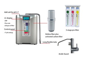 เครื่องสร้างประจุน้ำอัลคาไลน์สำหรับเคาน์เตอร์ Maxell จำกัดผลิตจากประเทศญี่ปุ่นพร้อมการกรองและถ่านกัมมันต์3ชั้นสำหรับใช้ในครัวเรือน - Product Image 2