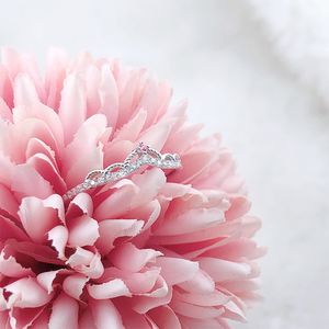 Anillo de plata 925 de Taiwán, corona romántica - Product Image 3