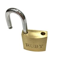 50mm Haute Sécurité En Acier Trempé Manille En Laiton Cylindre Anti-corrosion En Laiton cadenas avec Clés En Laiton