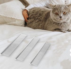 หวีสำหรับตัดขนสุนัขแมว,หวีสแตนเลสสำหรับมืออาชีพ - Product Image 2