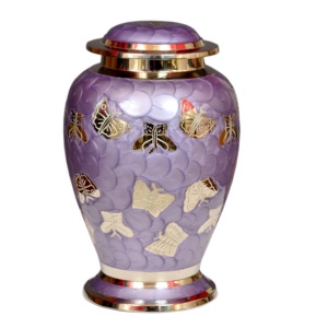 Extérieur de crème papillon en laiton violet, objets commémoratifs pour adultes, métal laiton, Style américain/européen - Product Image 2