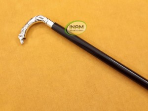 Best Quality Handmade Wooden <b>Walking</b> <b>Stick</b> with Brass Round Animal Handle / Wooden <b>Walking</b> Canes with Brass Round Animal Handle - Product Image 5