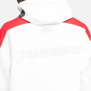 Sudadera con capucha personalizable a granel de algodón negro pesado de gran tamaño para hombre con estampado en relieve cremallera de cara completa MOQ bajo para invierno - Product Image 6