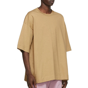 T-shirt manches courtes surdimensionné 100% coton polyester, vêtements d'été pour hommes de qualité supérieure, logo personnalisé, chemises pour hommes de couleur unie, vente en gros - Product Image 4