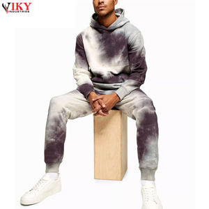 <b>Men</b> Autumn Winter Fleece Thicken <b>Tie</b> Dye Tracksuits in Best Price <b>Men</b> Wear <b>Tie</b> Die Tracksuits Set - Product Image 2