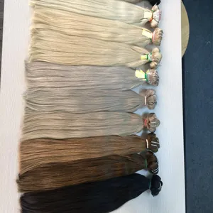 wholesale raw virgin cuticle aligned hair weave bundle Human Hair Extensions blond human hair