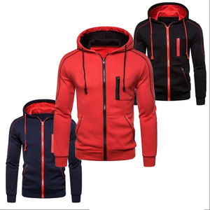 Sudaderas con cremallera para hombre con logotipo personalizado, precio al por mayor, ropa de calle de talla grande, sudaderas con cremallera para hombre con logotipo personalizado - Product Image 1