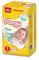 Pansy Baby Couches Barrière étanche super absorbante de haute qualité Pack double Taille XXL Surface cotonneuse Style uni SAP Adultes USA