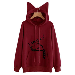 High Quality Blank Customized Logo Long Sleeve Women Hoodie Women Cotton Casual <b>Hoodies</b> for Women - Product Image 5