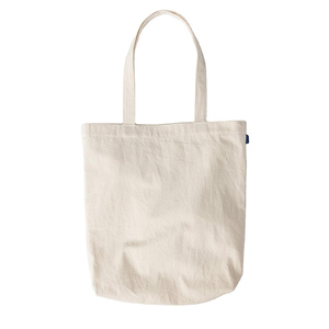 Eco reutilizable personalizado algodón lona Tote BOLSAS DE LA COMPRA Unisex con dos asas tipo de cierre abierto en blanco impreso - Product Image 2