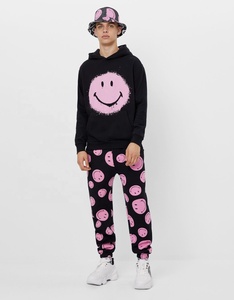 Sudadera con capucha de algodón estampada para hombre, personalizada en negro, para invierno, Sudadera con capucha, sudaderas con capucha personalizadas, color negro - Product Image 5