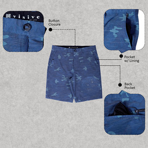 2023 pantalones cortos de pesca impermeables UPF50 para hombre, transpirables para senderismo y escalada, ropa de playa de carga a prueba de viento, opciones de talla grande - Product Image 3