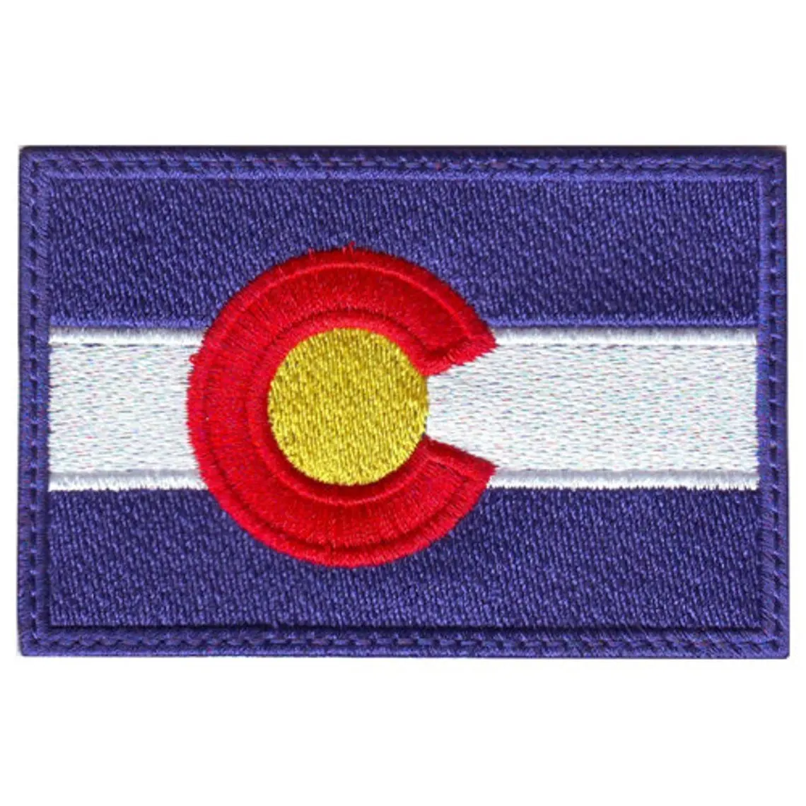 Custom Colorado Vlag Geborduurde Patch Eigen Ontwerp