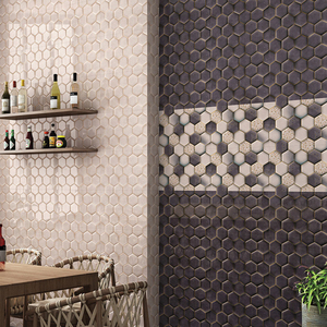 Azulejos de pared de cerámica modernos 3d único blanco - Product Image 1