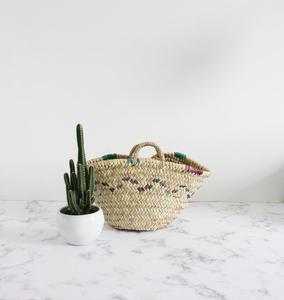 <b>Mini</b> <b>Hand</b> Made Woven Moroccan Basket Bag - Product Image 1