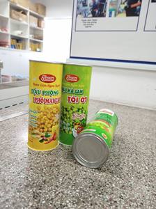 Étain en métal coloré du Vietnam aliments en conserve haricots secs en forme de cylindre de 3 pièces Support technique disponible - Product Image 4