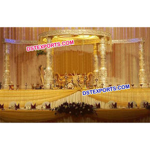 Mandap Redondo para Bodas, Mandap para Bodas en Venta, Mandaps para Matrimonios Devdas, Decoración para Eventos en Francia en Venta - Product Image 1