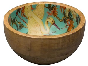 Venta al por mayor nuevo diseño en forma de cuenco 100% Natural redondo ensaladera mango de madera cuencos decorativos - Product Image 6