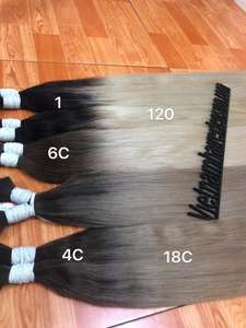 Extensions de cheveux humains vierges Remy en vrac, couleur tendance, lisses et ondulées, origine Vietnam - Product Image 5