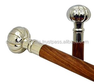 ไม้เท้าเดินทองเหลืองทะเล,ทำด้วยมือสไตล์โบราณแฟนตาซีไม้เท้า CHWKS35091 - Product Image 5