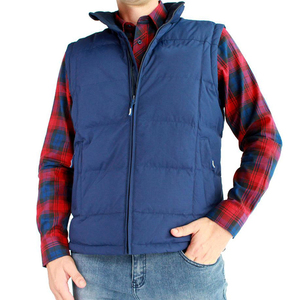 Chaleco acolchado personalizado para hombre de invierno 2024, chaquetas gruesas y cálidas sin mangas de talla grande, cierre de cremallera transpirable, venta al por mayor - Product Image 3