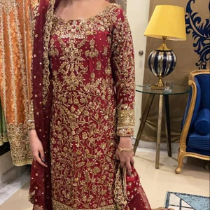 KAMEEZ — robe SARARA longue brodée pour mariée, avec du tissu élégant du DUPATTA, idéale pour le mariage, nouvelle collection 2021 - Product Image 1