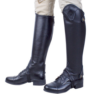 2025 Design Unique Vintage en cuir véritable classique Durable Polo bottes d'équitation respirant léger équestre fers à cheval unisexe - Product Image 6
