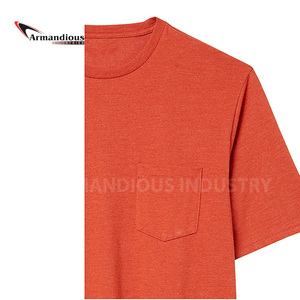 Camiseta de microfibra de manga corta de algodón/poliéster de primera calidad para hombre a precio barato - Product Image 3
