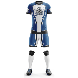 Conjunto de camisetas de fútbol blancas para hombre, uniformes de fútbol para niños, venta al por mayor, impresión lisa por sublimación - Product Image 3