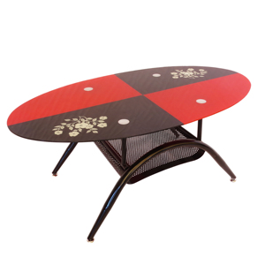 Trung Tâm Bàn Cà Phê Nhà Máy Tempered Glass Trung Quốc Với Thiết Kế Hoa Văn In Ấn Nội Thất Phòng Khách Hiện Đại Sang Trọng 30-45 Ngày - Product Image 1