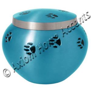 Urna de cremación de latón para mascotas, urna de cremación Odyssey de color Gris Carbón vegetal grabada a mano, urna funeraria para cenizas de mascotas por acentos Axiom para el hogar - Product Image 5