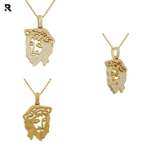 Pendentif tête de jésus, en diamant de 14K, jaune, blanc, or, 2.25 carats à 5.50 CT, livraison gratuite - Product Image 4