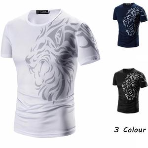T-shirt imprimé pour hommes à la mode fabriqué à partir de matériaux de qualité supérieure avec des couleurs vives adaptées à la relaxation en salle de sport et au streetwear - Product Image 2