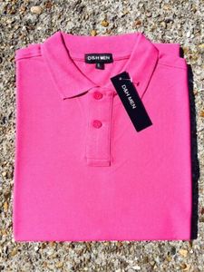 De Polo de los hombres 100% camisetas de algodón de color sólido 100% algodón de manga corta Camisa de polo - Product Image 6