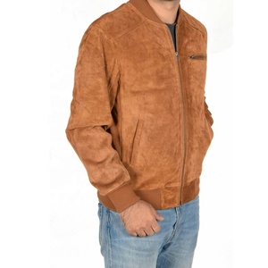 เสื้อแจ็คเก็ตหนังแกะบุขนหนานุ่มสำหรับผู้ชาย ยี่ห้อ PIHA SPORTS รุ่น Biker Vintage สีน้ำตาล ดีไซน์แบบ Bomber กันน้ำ กันลม เหมาะสำหรับฤดูหนาว - Product Image 4