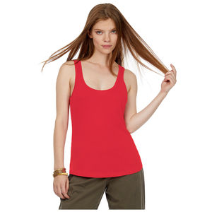 COTTON <b>VEST</b> WOMEN PLAIN SUMMER STRETCHY CASUAL TANK TOP T SHIRT WITH CUSTOM PRINTING DESIGN on WHOLESALE PRICE FROM MANUFACTURER - Product Image 4