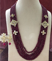 Collier personnalisé à la mode vintage en perles de quartz mélangées, magnifique, en argent 925 plaqué or, cadeau de mariage unisexe