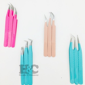 คีมคีบขนตาขนมิงค์สแตนเลสแหนบต่อขนตาโลโก้แบบยั่งยืนพร้อมการเคลือบสี - Product Image 6