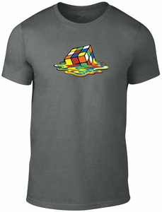 Camisetas cómodas con Rubix cube para hombre, ropa informal con impresión personalizada, servicio de personalización, 100% algodón - Product Image 3