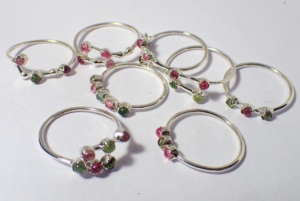 Gigli Rigli Gems Women's Ethnic 925 <b>Sterling</b> <b>Silver</b> Bezel <b>Set</b> Tourmaline Classic Wedding Engagement Anniversary Gift <b>Ring</b> - Product Image 3