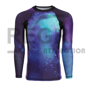 Chemises de sport de Compression, <span class=keywords><strong>surf</strong></span> à manches longues, Logo personnalisé UV BJJ Rashguard MMA Sublimation hommes éruption Guard DHL Sublimation FEDEX OEM - Product Image 2
