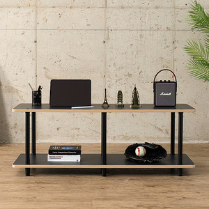 Living Room Entertainment Wooden TV Stand Table Cabinet TV Console <b>Unit</b> with 2-tier <b>Open</b> Storage <b>Shelving</b> - Product Image 2