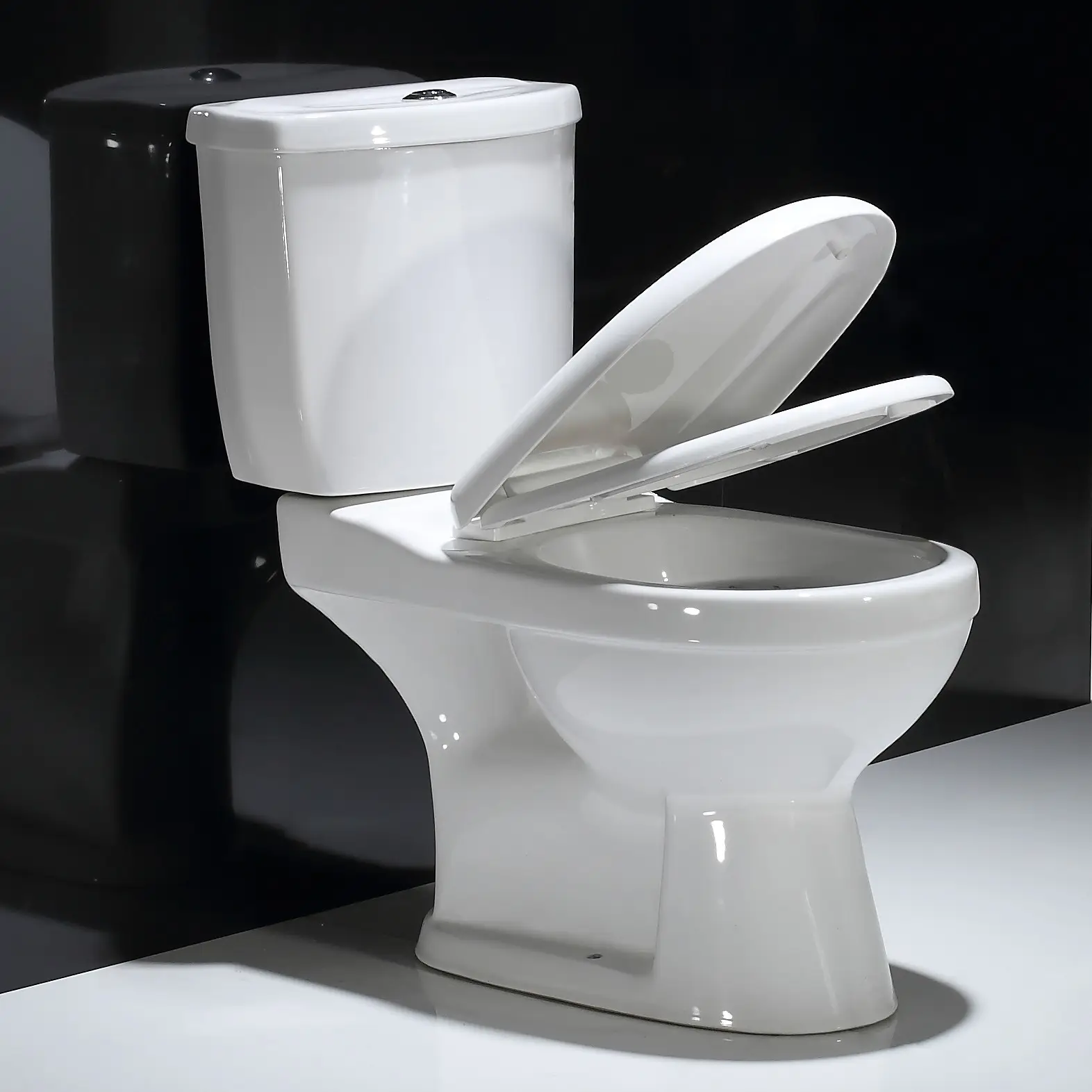 Keramik zweiteilige Toilette Verlangsamen Sie den Sitz bezug zweiteilig wc Parma zweiteilige Toilette Export nach Afrika