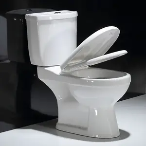 Toilette en céramique deux pièces housse de siège lente deux pièces wc Parme deux pièces exportation de toilettes vers l'Afrique