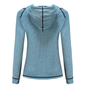 เสื้อฮู้ดผู้หญิง,เสื้อกันหนาวผ้าฝ้ายโพลีเอสเตอร์คุณภาพสูงแขนยาว - Product Image 3