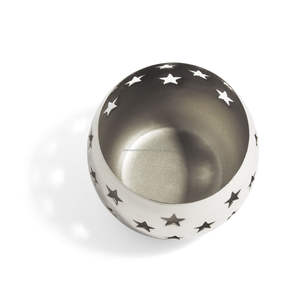Fancy Decorative <b>Star</b> Cut Design Metal Votive Candle Holders for Wedding Party Decoration Silver Round Candle Jar - Product Image 6